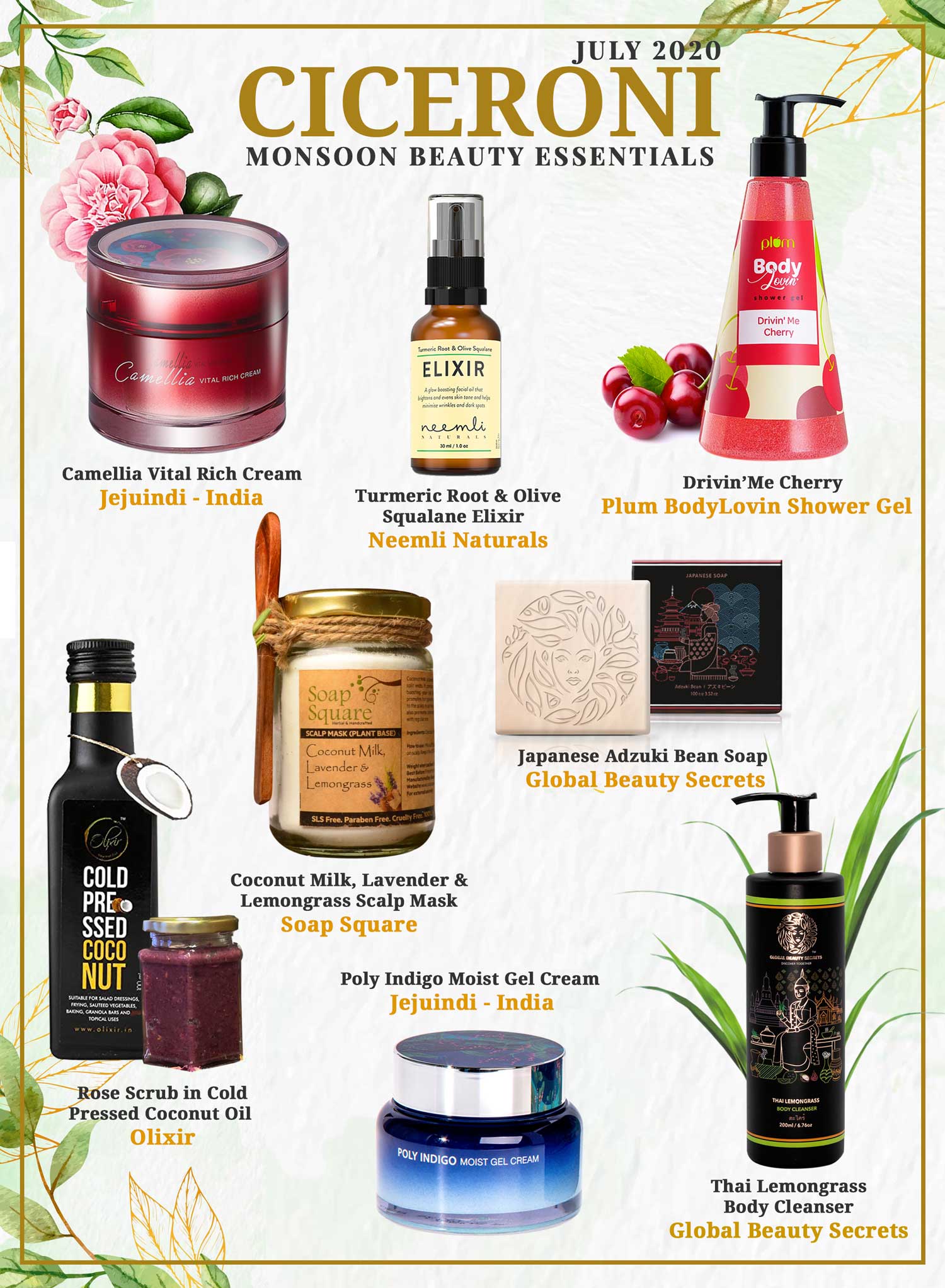 Ciceroni’s Best Natural Skin Care Products for Monsoon - Ciceroni