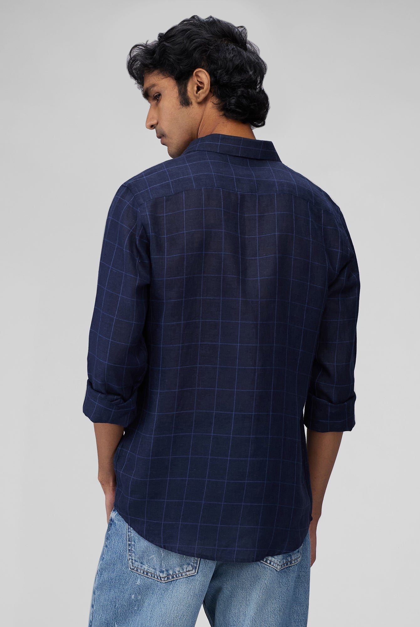 100% Linen Check Shirt - CiceroniMen Shirtsbhrāta