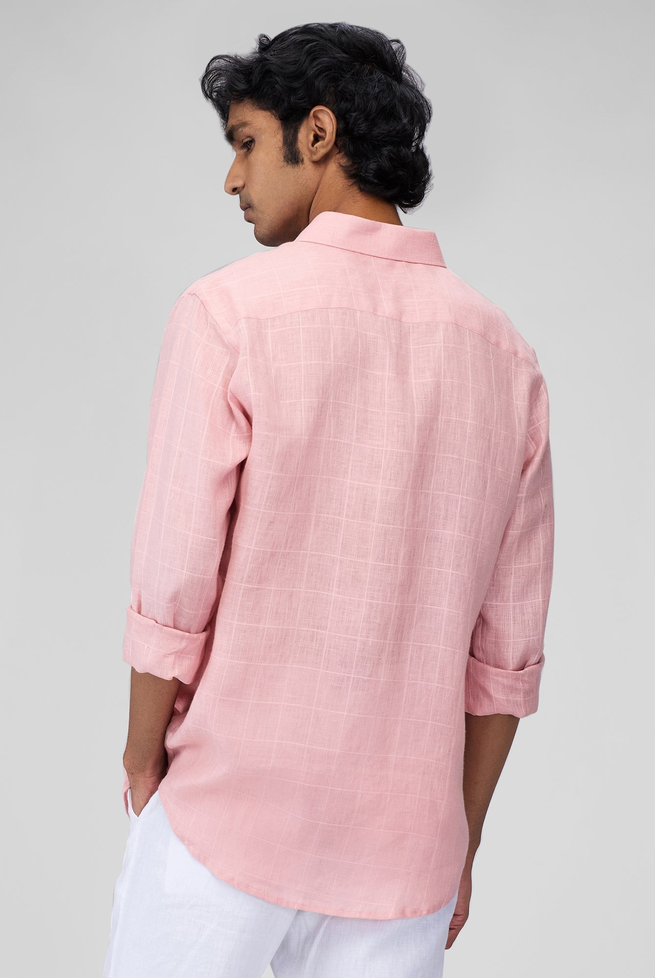 100% Linen Check Shirt - CiceroniMen Shirtsbhrāta