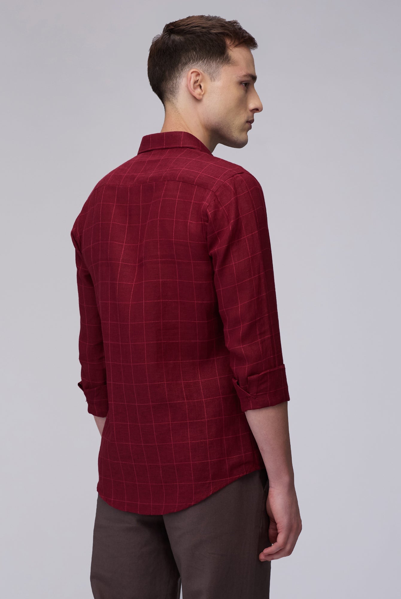 100% Linen Check Shirt - CiceroniMen Shirtsbhrāta