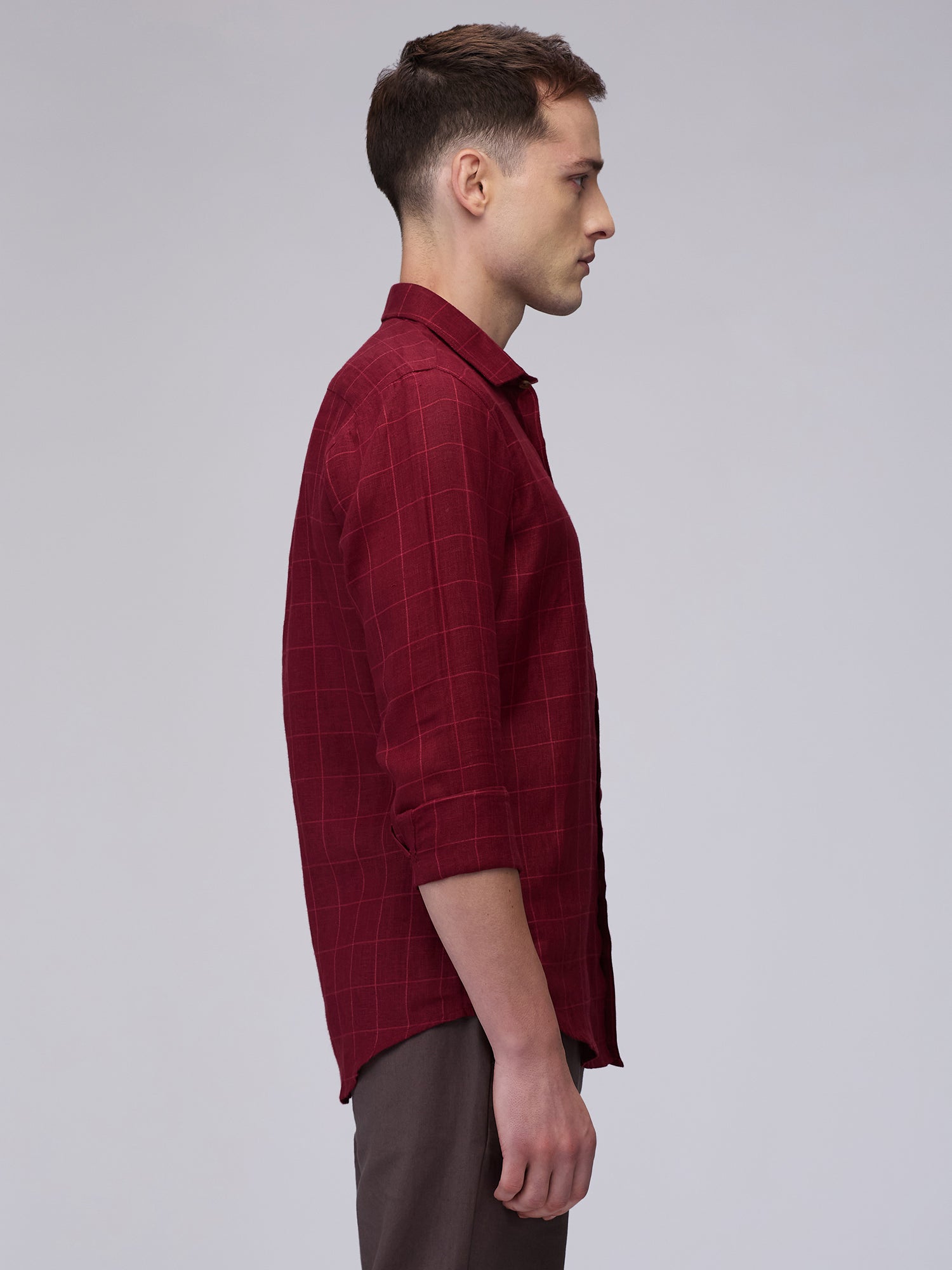 100% Linen Check Shirt - CiceroniMen Shirtsbhrāta