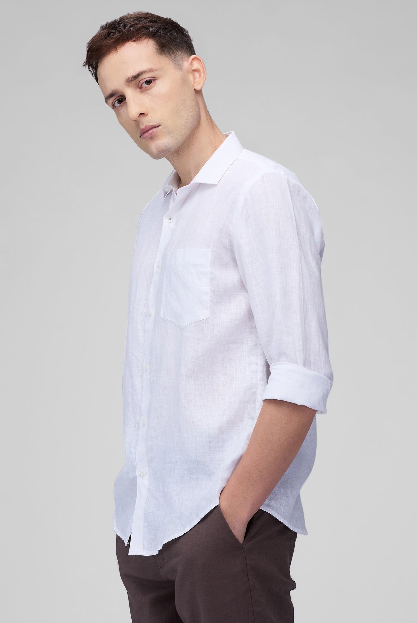 100% Linen Classic Shirt - CiceroniMen Shirtsbhrāta