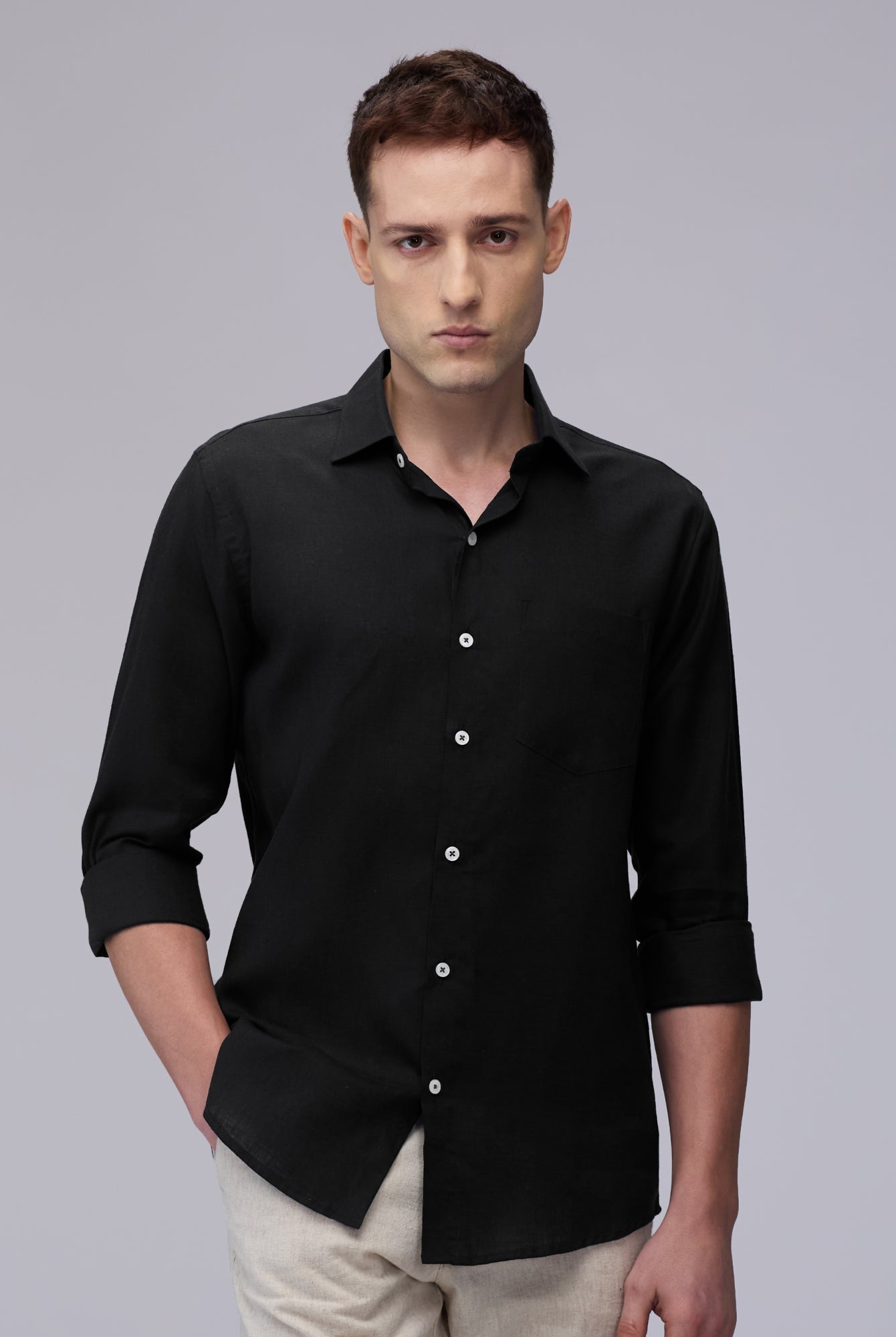 100% Linen Classic Shirt - CiceroniMen Shirtsbhrāta