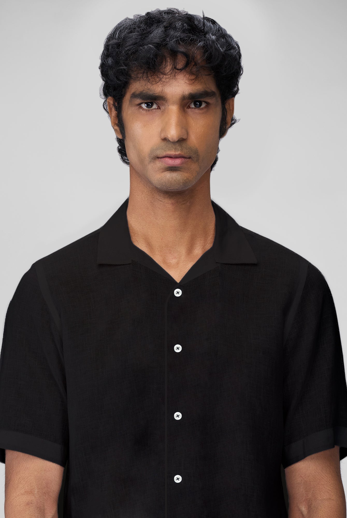 100% Linen Cuban Collar Shirt - CiceroniMen Shirtsbhrāta