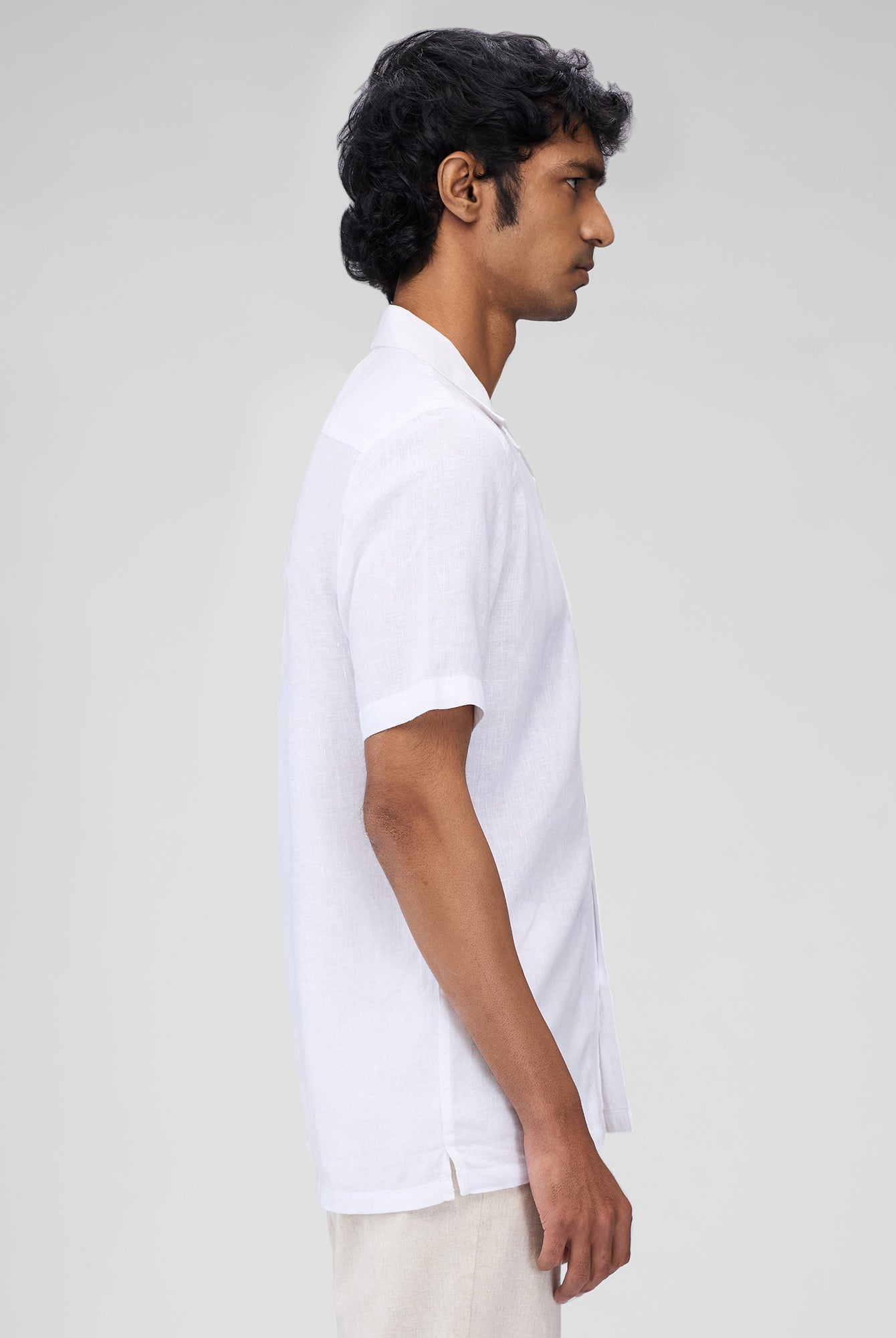 100% Linen Cuban Collar Shirt - CiceroniMen Shirtsbhrāta