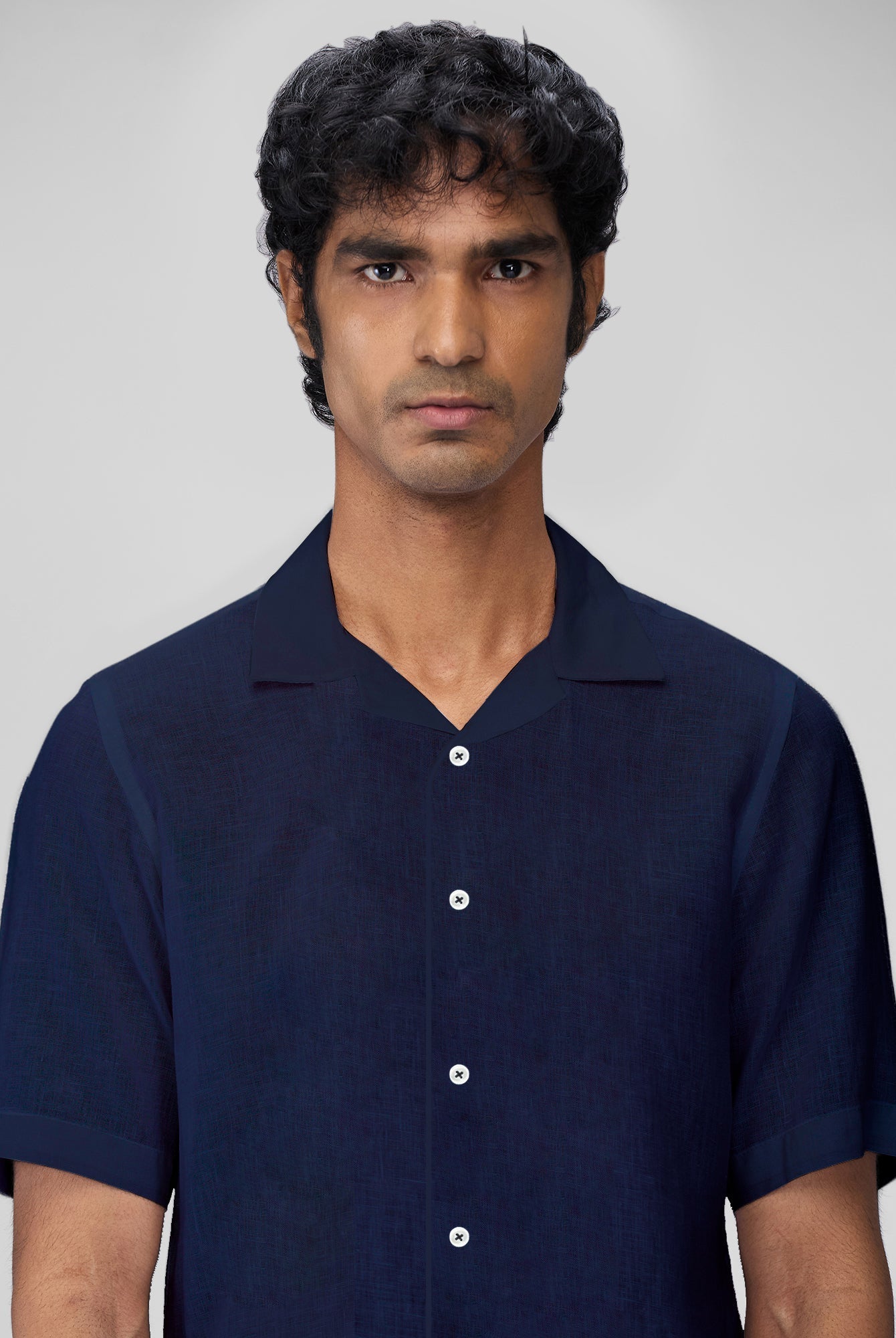 100% Linen Cuban Collar Shirt - CiceroniMen Shirtsbhrāta