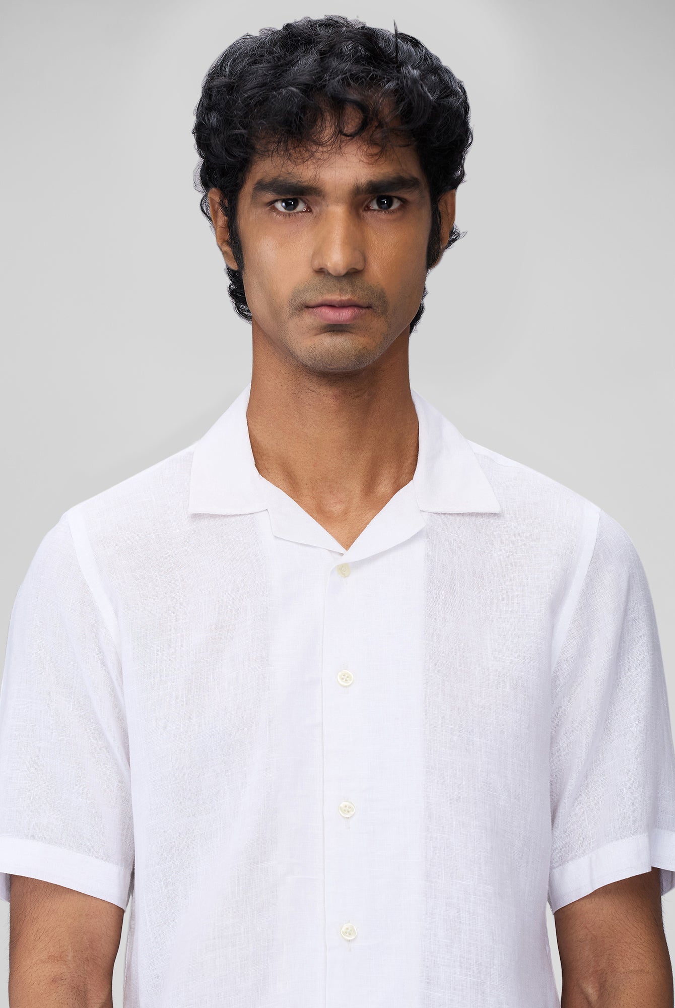 100% Linen Cuban Collar Shirt - CiceroniMen Shirtsbhrāta