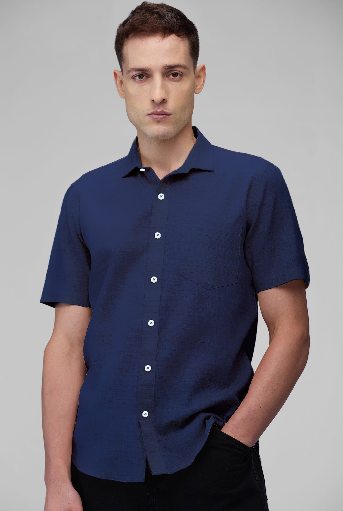 100% Linen Half Sleeve Shirt - CiceroniMen Shirtsbhrāta