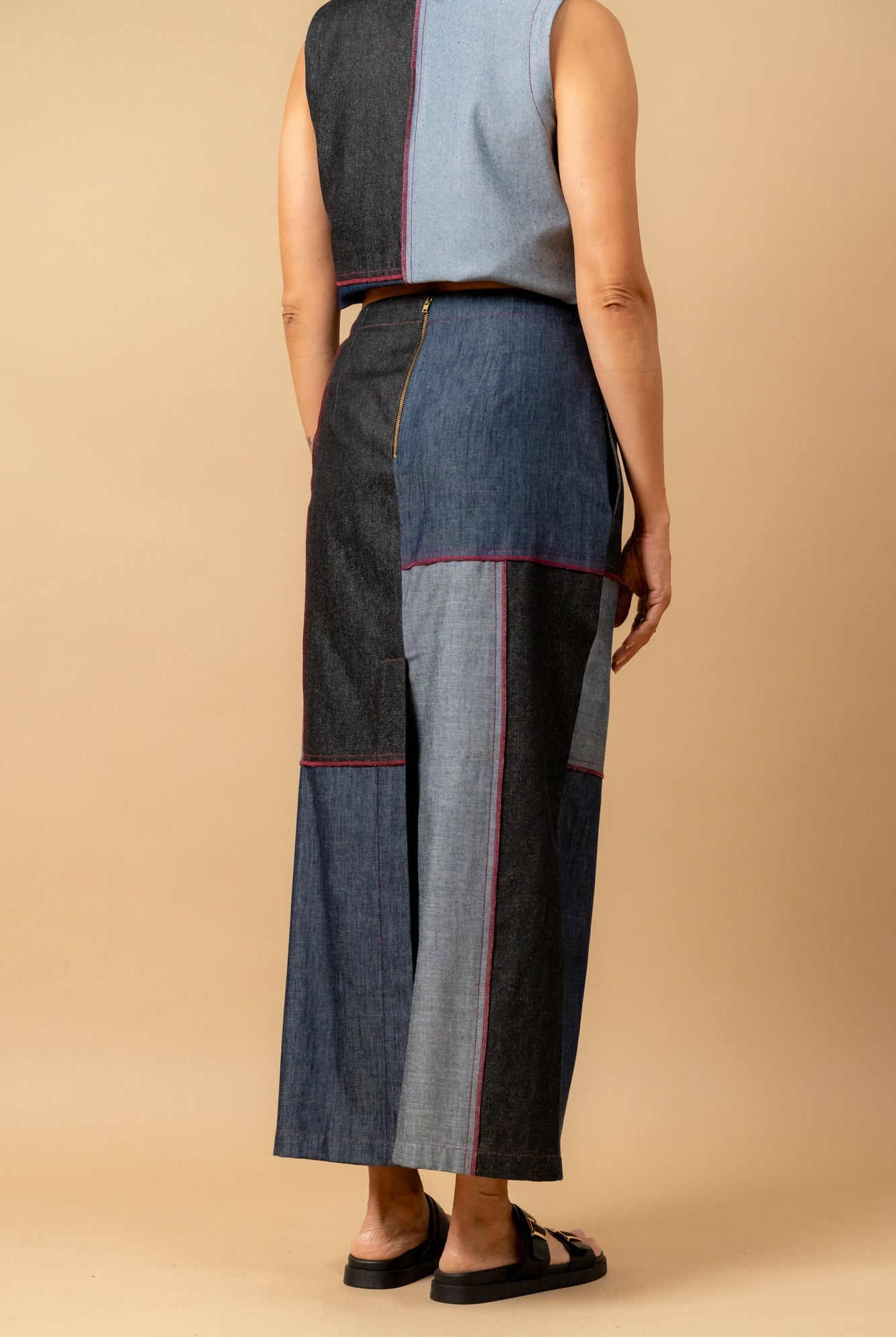 Abby Denim Patch Skirt - CiceroniSkirtsDoodlage