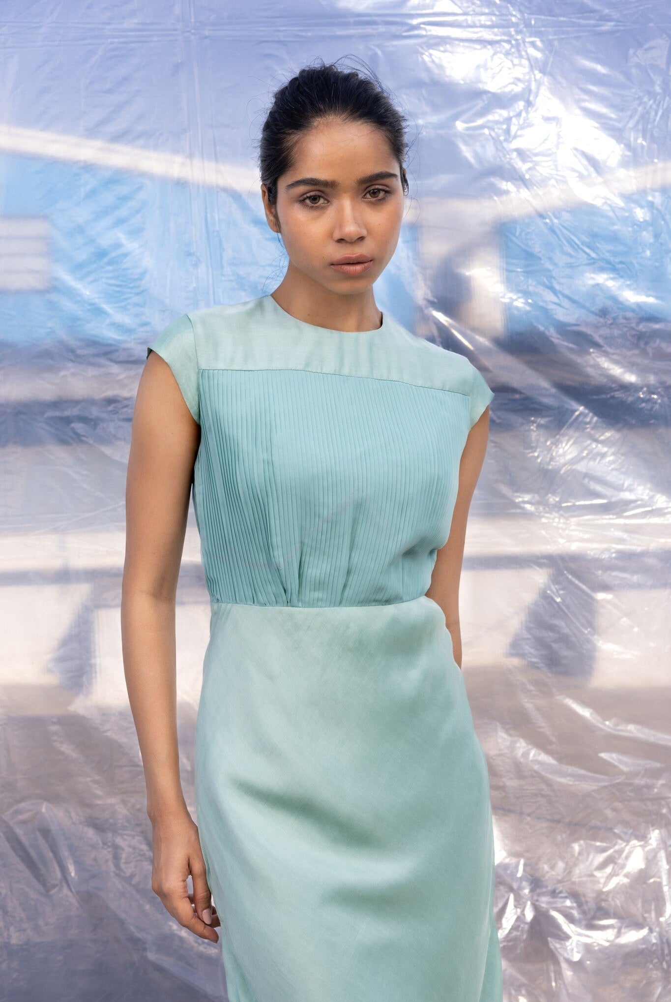 Accordion Mint Dress - CiceroniDressesBENNCH
