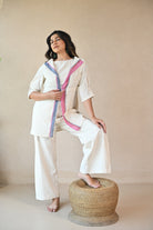 Aeris Shrug - Natural White - CiceroniJacketsRang by Rajvi