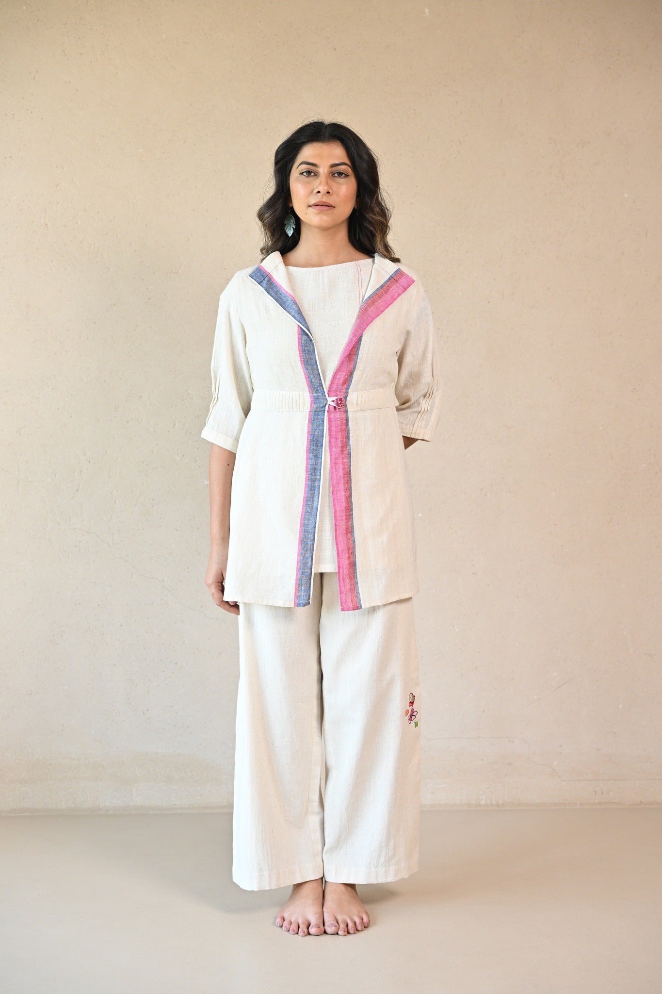 Aeris Shrug - Natural White - CiceroniJacketsRang by Rajvi