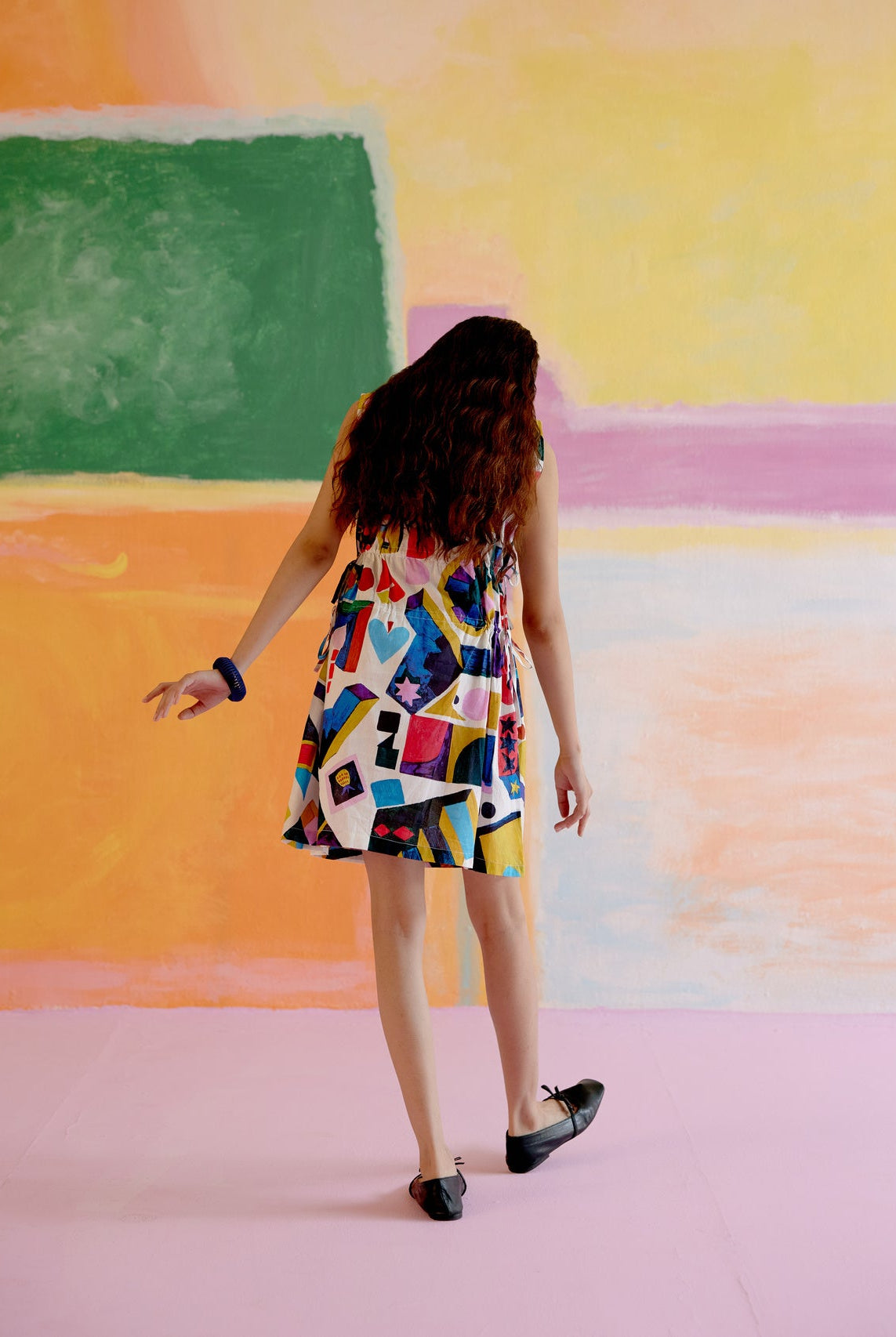 After Hours Short Dress in Arcade Print - CiceroniDressesHappi Space