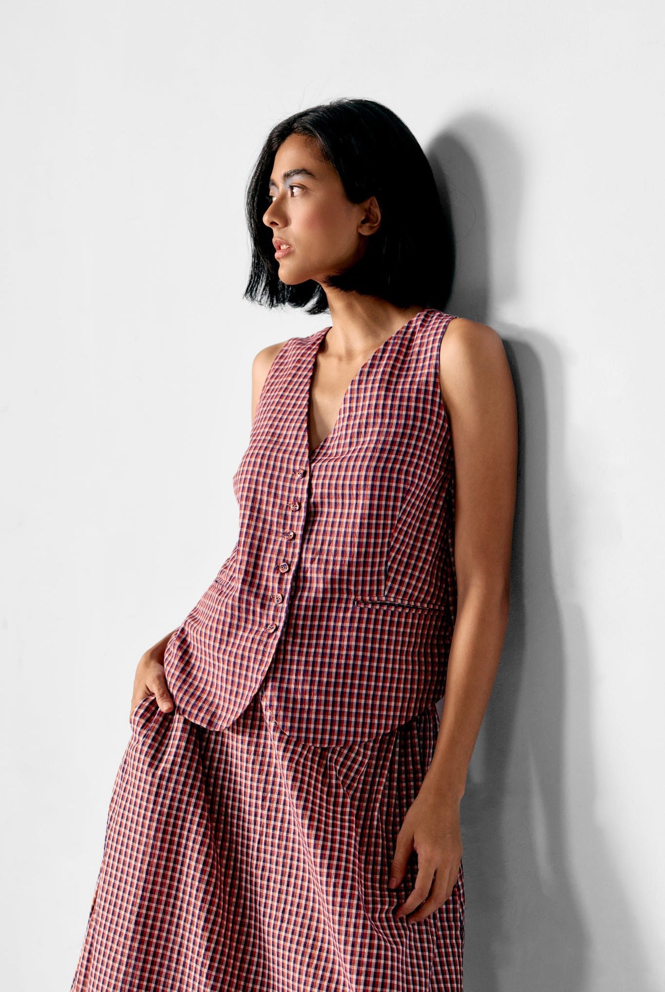 Afternoon Affair - Cotton Checks - CiceroniDressesPaeony