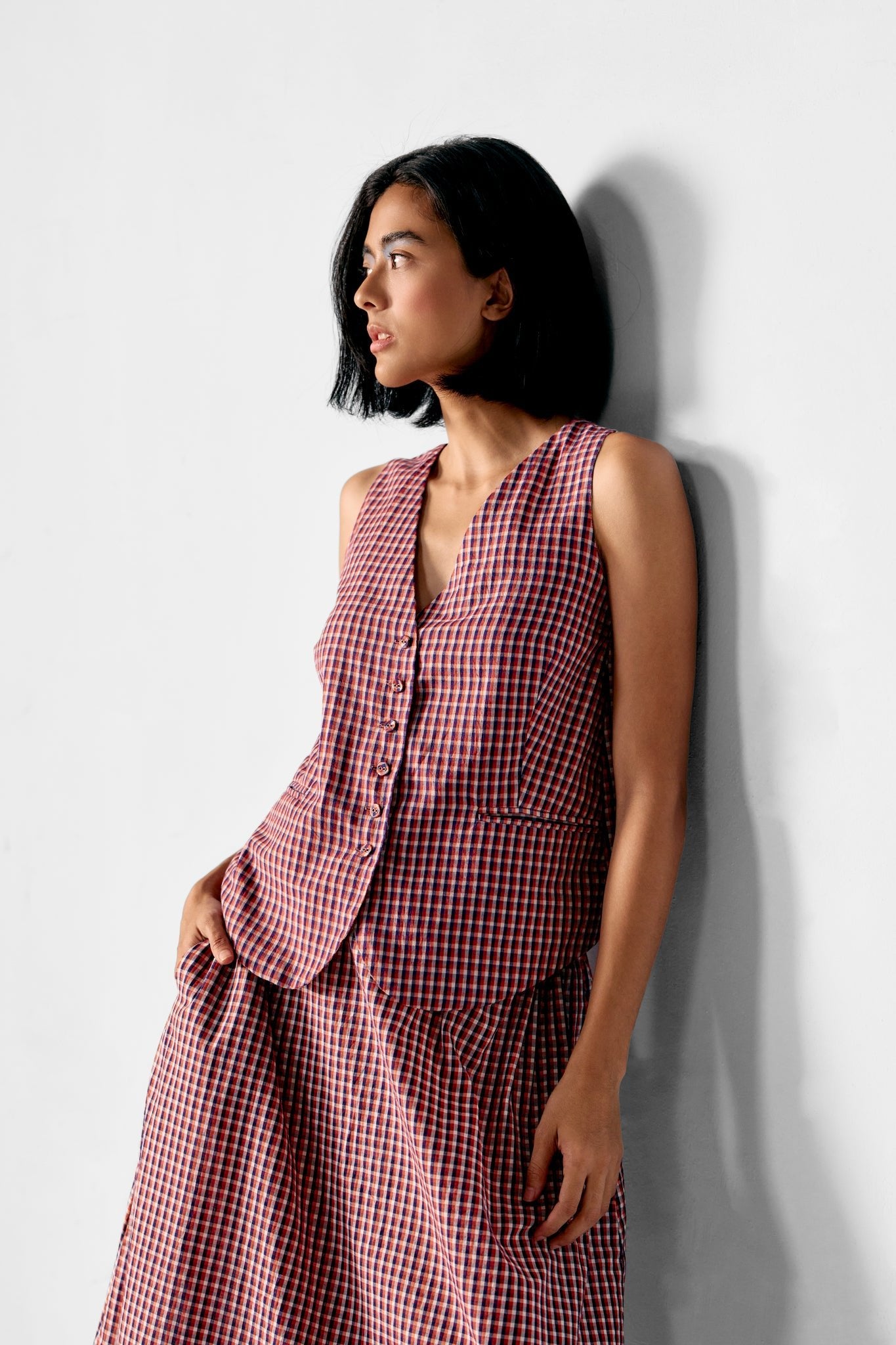 Afternoon Affair - Cotton Checks - CiceroniDressesPaeony