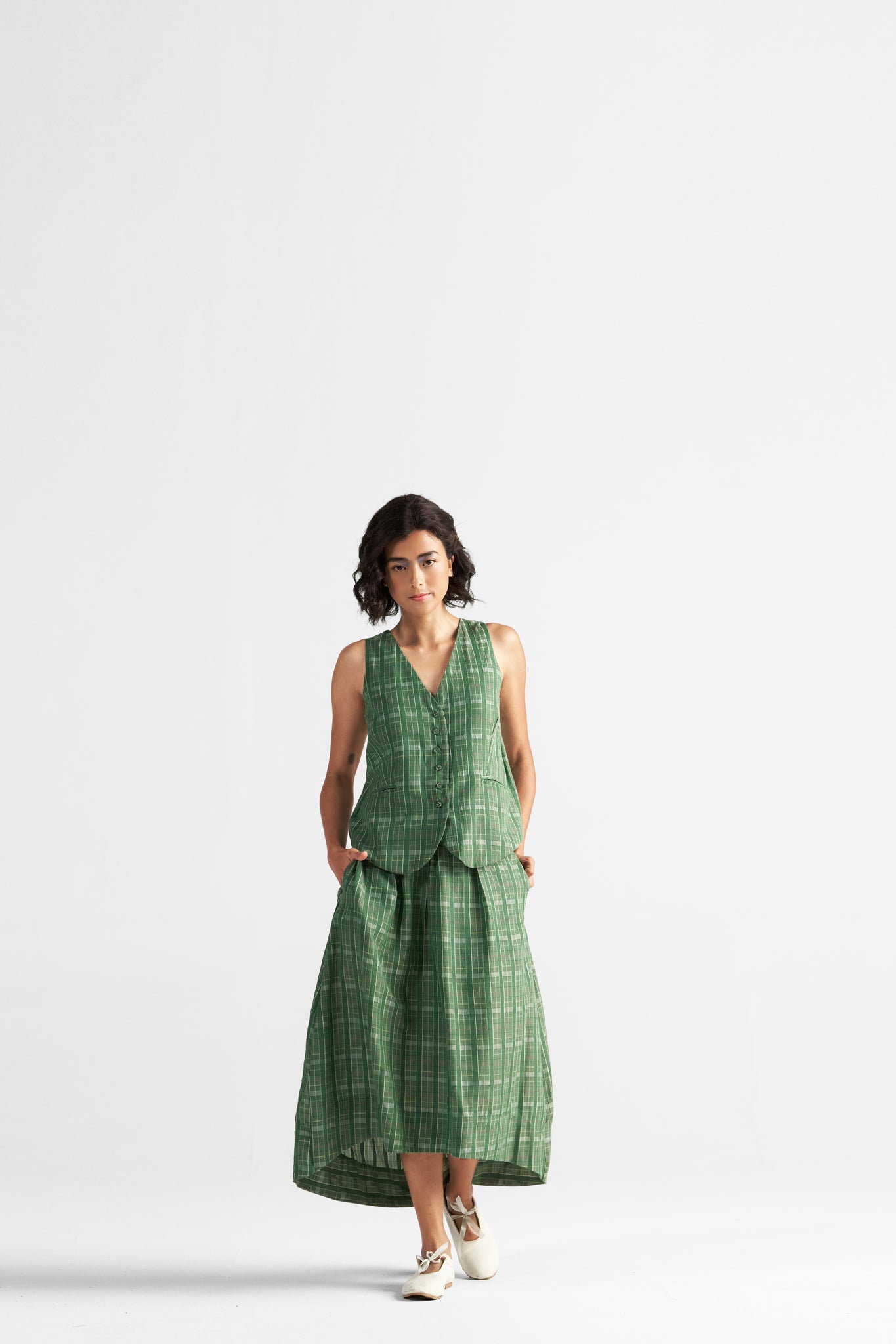 Afternoon Affair - Cotton Checks - CiceroniDressesPaeony