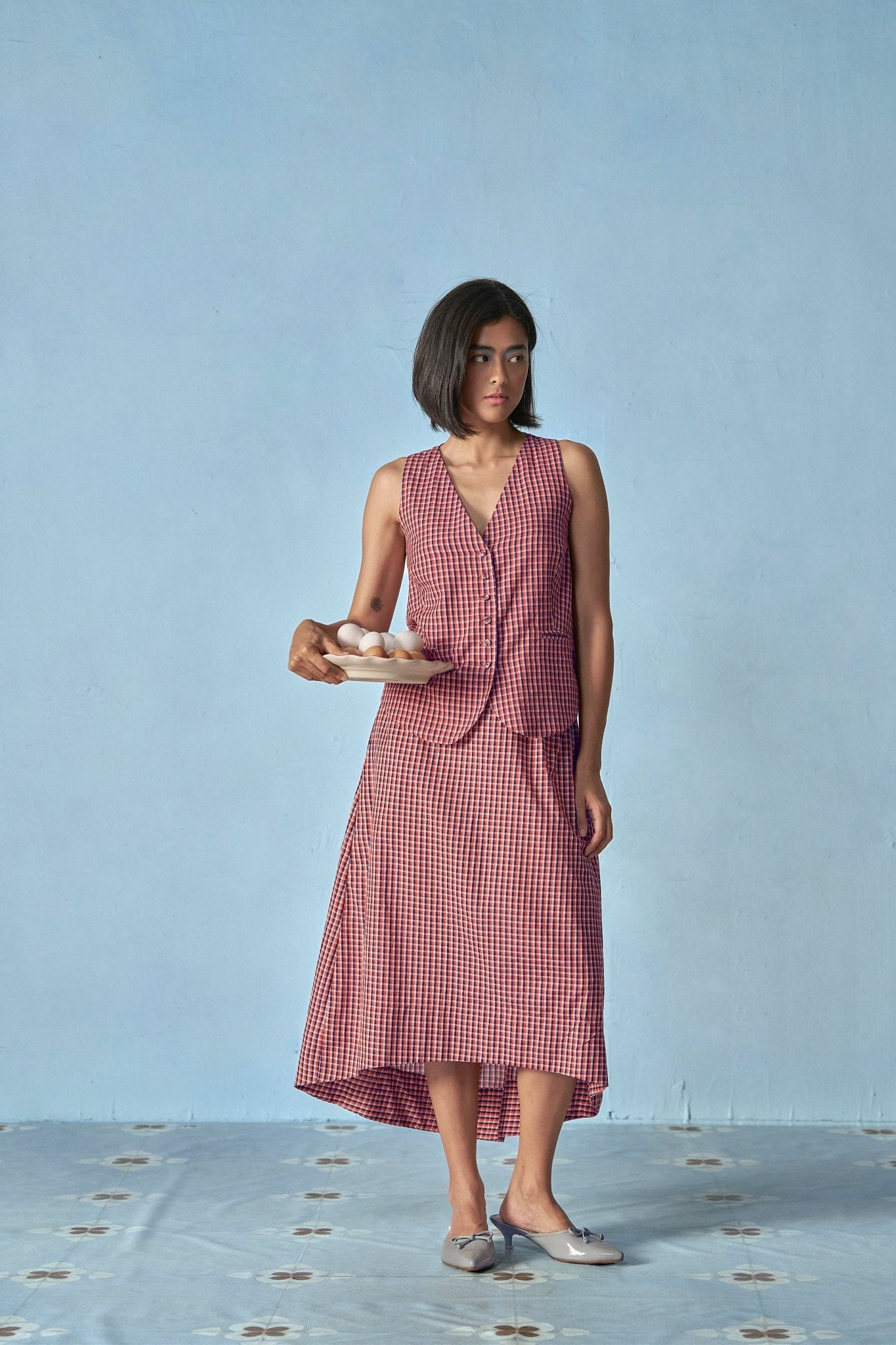 Afternoon Affair - Cotton Checks - CiceroniDressesPaeony