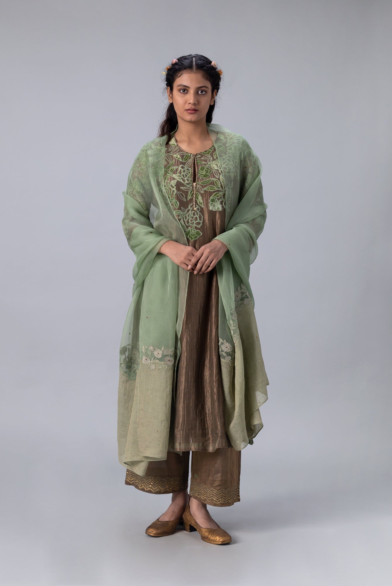 Agastam Green Dupatta - CiceroniDupattaShades of India