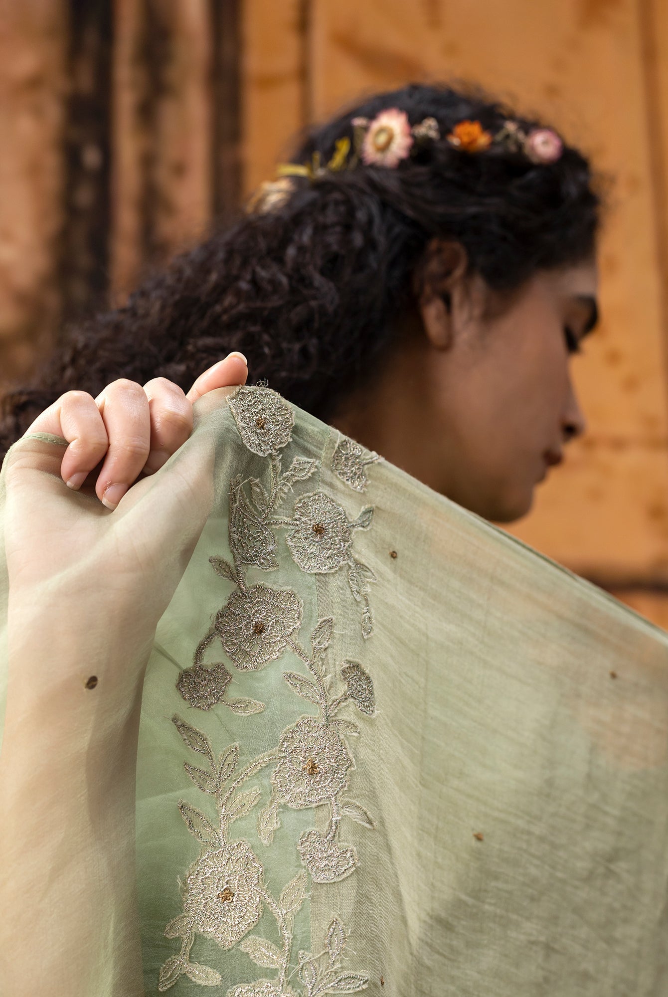 Agastam Green Dupatta - CiceroniDupattaShades of India
