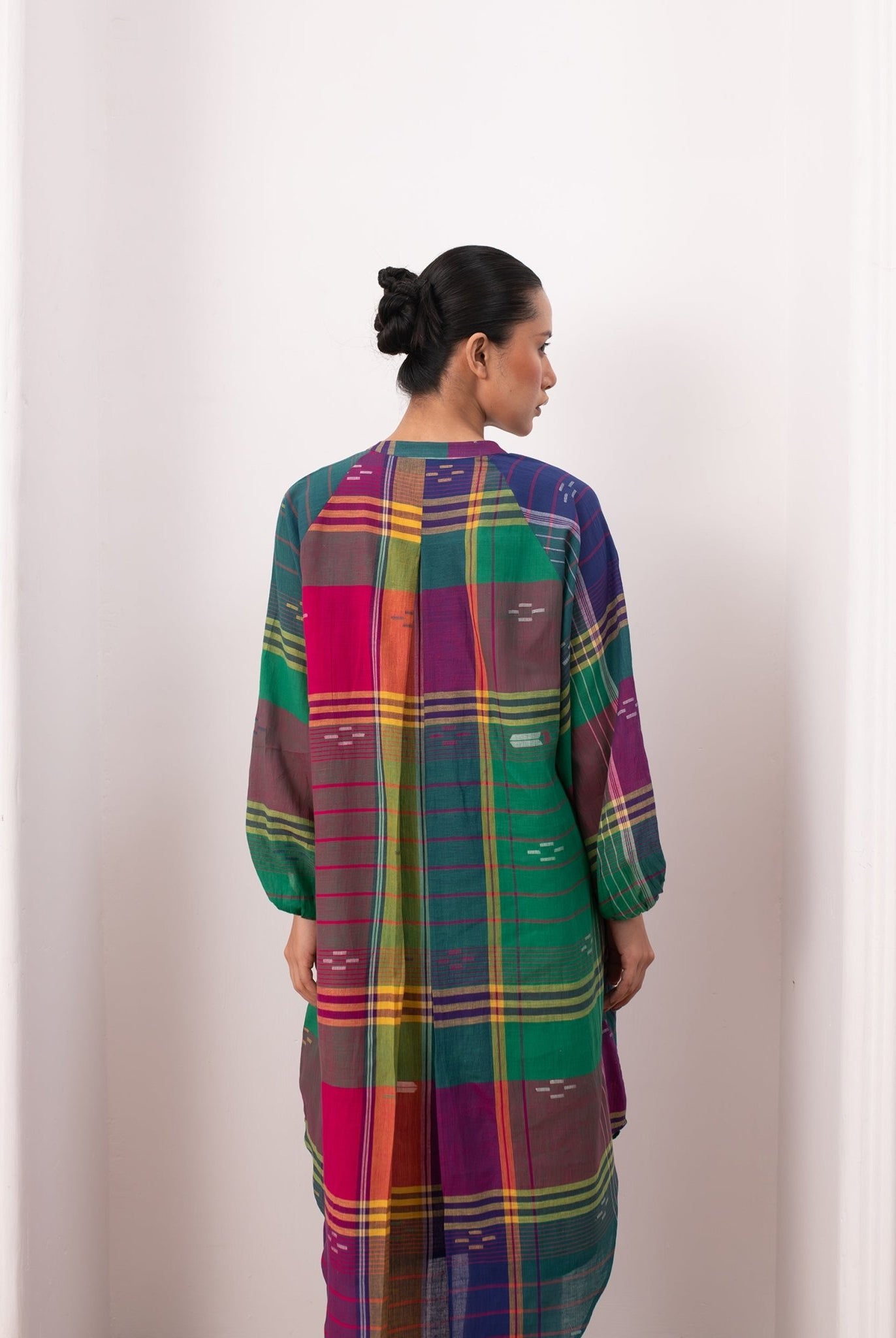Agnes Jamdani Set - Madras Checks - CiceroniKurta Set, Everyday WearHiranya