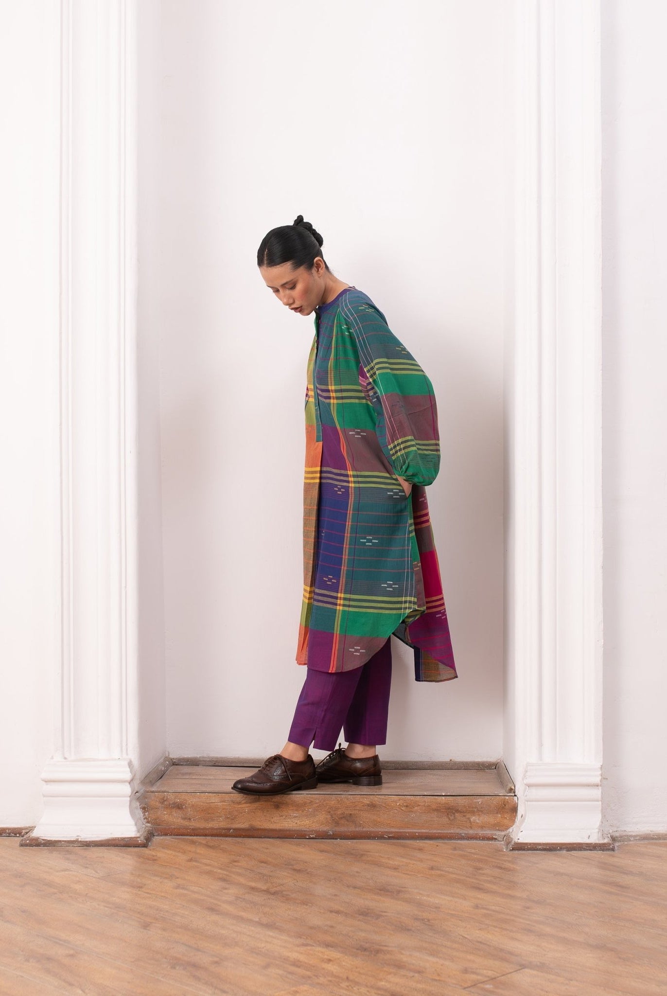 Agnes Jamdani Set - Madras Checks - CiceroniKurta Set, Everyday WearHiranya
