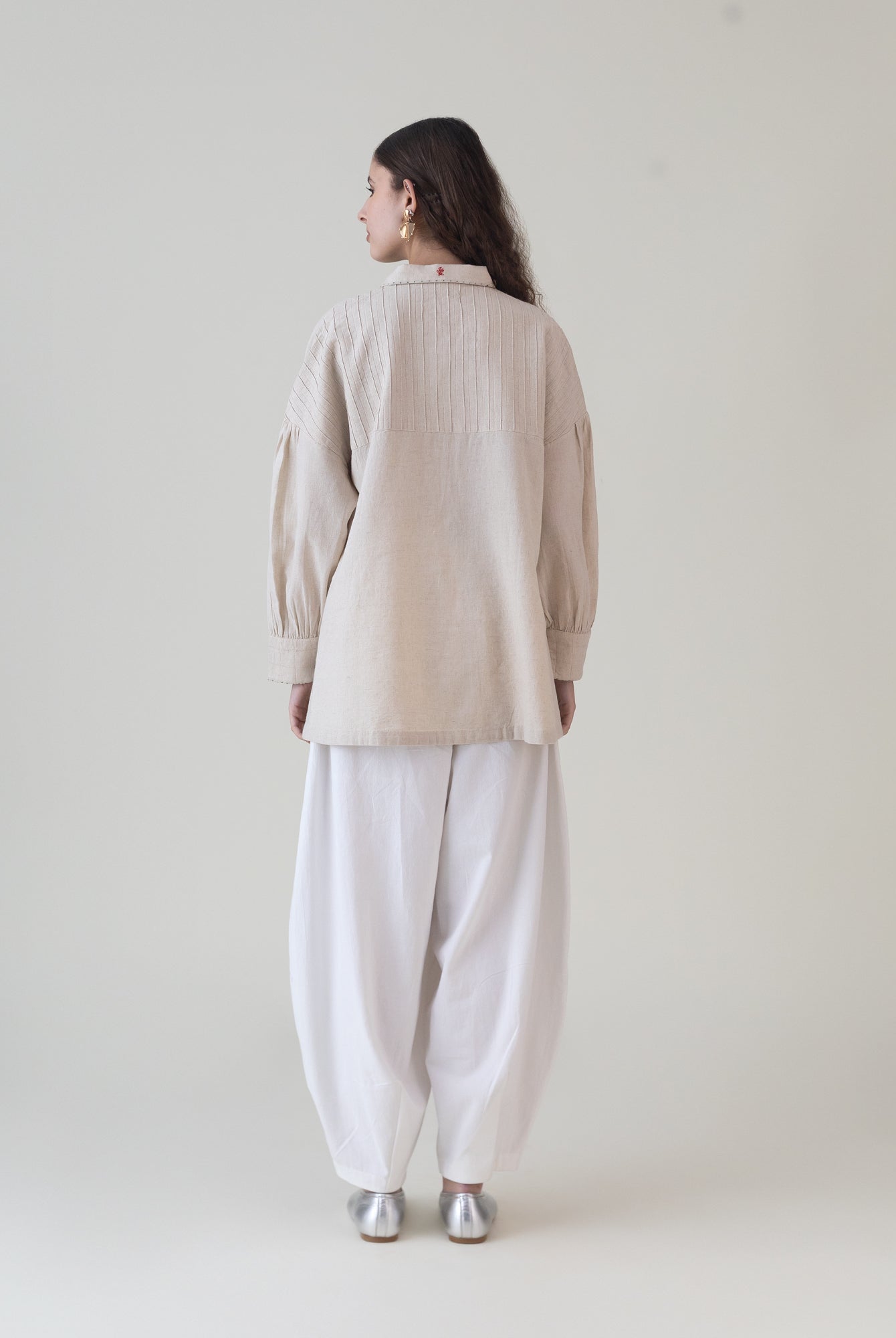 Ai Beige Top - CiceroniWomen ShirtsShades of India