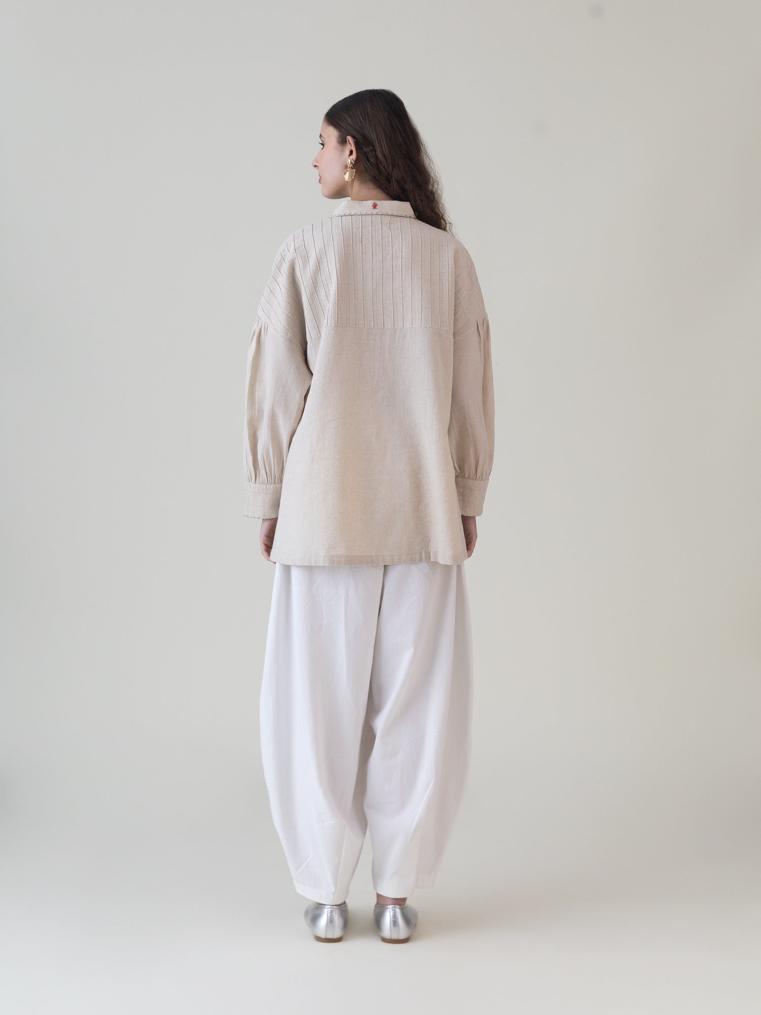 Ai Beige Top - CiceroniWomen ShirtsShades of India