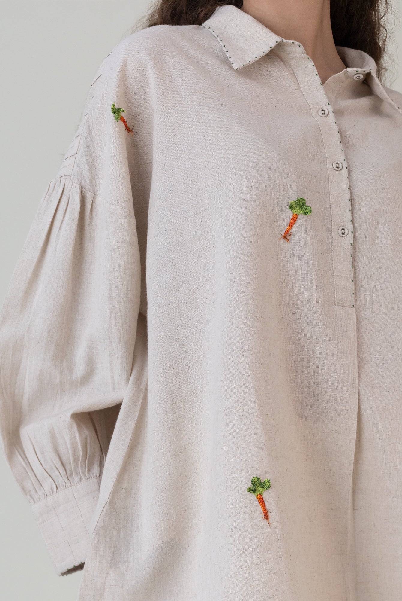 Ai Beige Top - CiceroniWomen ShirtsShades of India