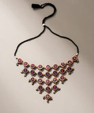 Ajrakh Adjustable Statement Necklace - CiceroniNecklaceWhe by Abira