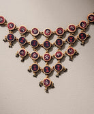 Ajrakh Adjustable Statement Necklace - CiceroniNecklaceWhe by Abira