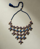 Ajrakh Adjustable Statement Necklace - CiceroniNecklaceWhe by Abira