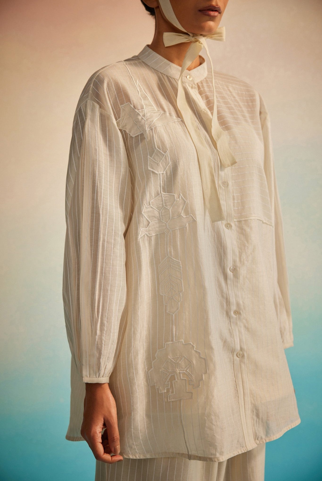 Akai Ito Mandarin Shirt Set - CiceroniCo - ord SetAhmev