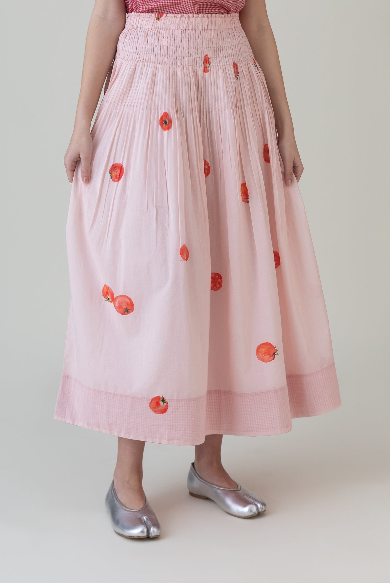 Akami Pink Skirt - CiceroniSkirtsShades of India