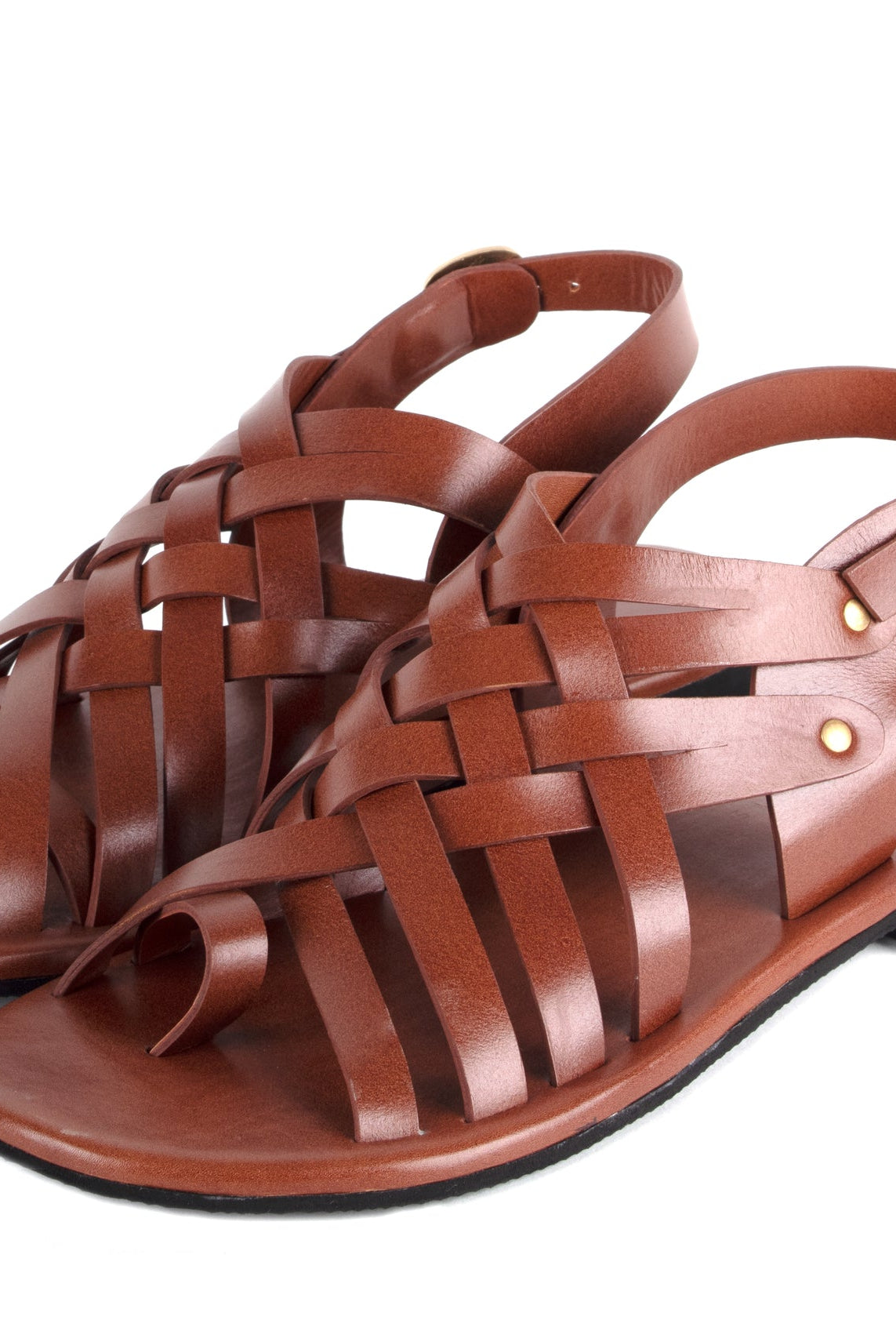 All - Strap Leather Men's Sandals - CiceroniSandalsSlomotion