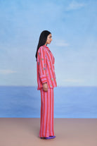 Amalfi Linen Blazer Shirt Set - CiceroniCo - ord SetSaphed