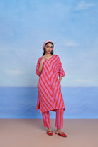 Amalfi Linen Dolman Kurta Set - CiceroniKurta SetSaphed