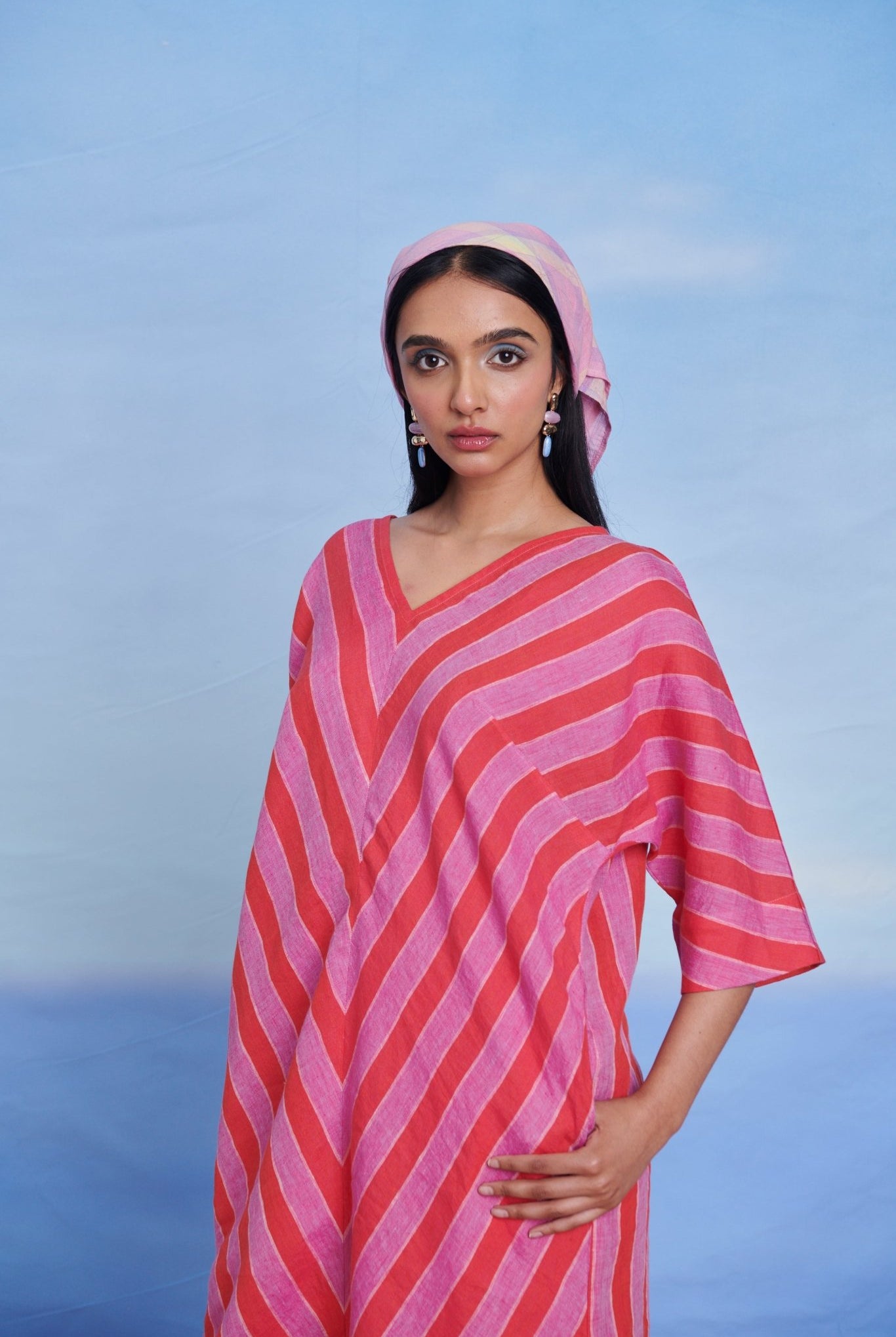 Amalfi Linen Dolman Kurta Set - CiceroniKurta SetSaphed