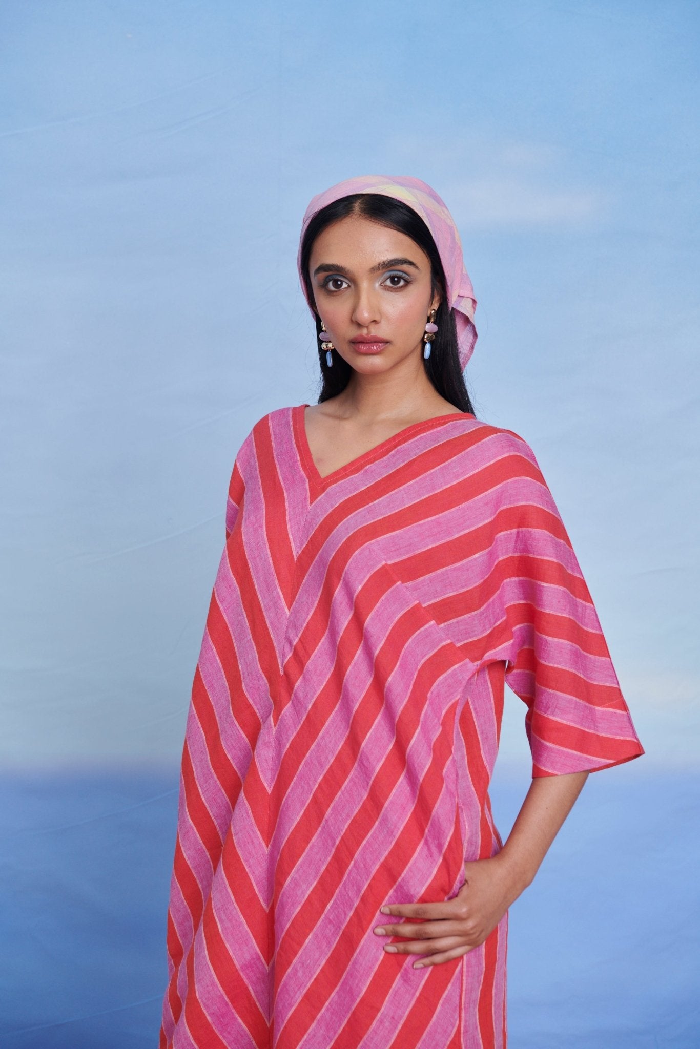 Amalfi Linen Dolman Kurta Set - CiceroniKurta SetSaphed