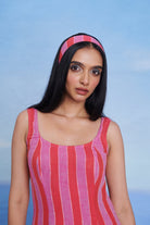 Amalfi Linen Scoop Neck Dress - CiceroniDressesSaphed