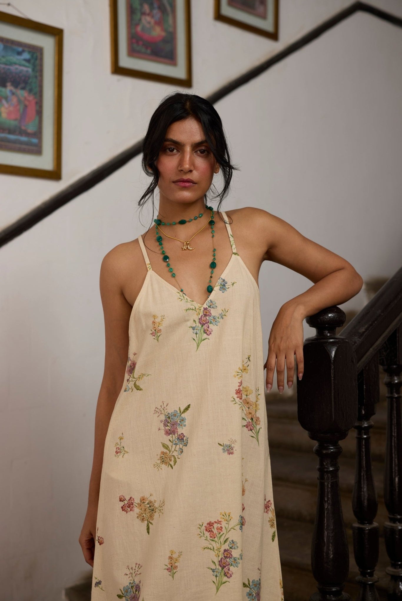 Amane Slip - Ecru - CiceroniDressesKhyati Rughani