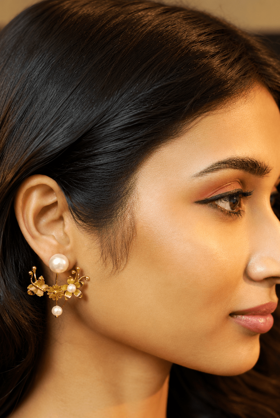 Amara Blossom Ear Jacket - CiceroniEarringKalon Art Jewellery