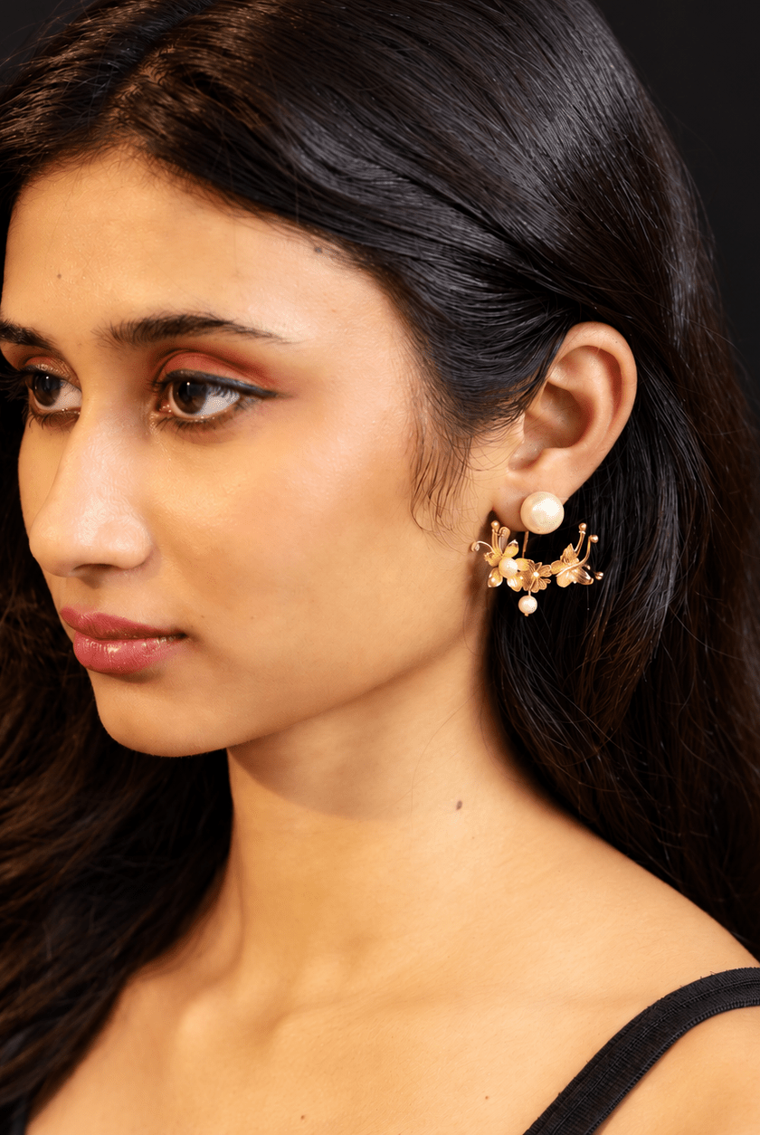 Amara Blossom Ear Jacket - CiceroniEarringKalon Art Jewellery