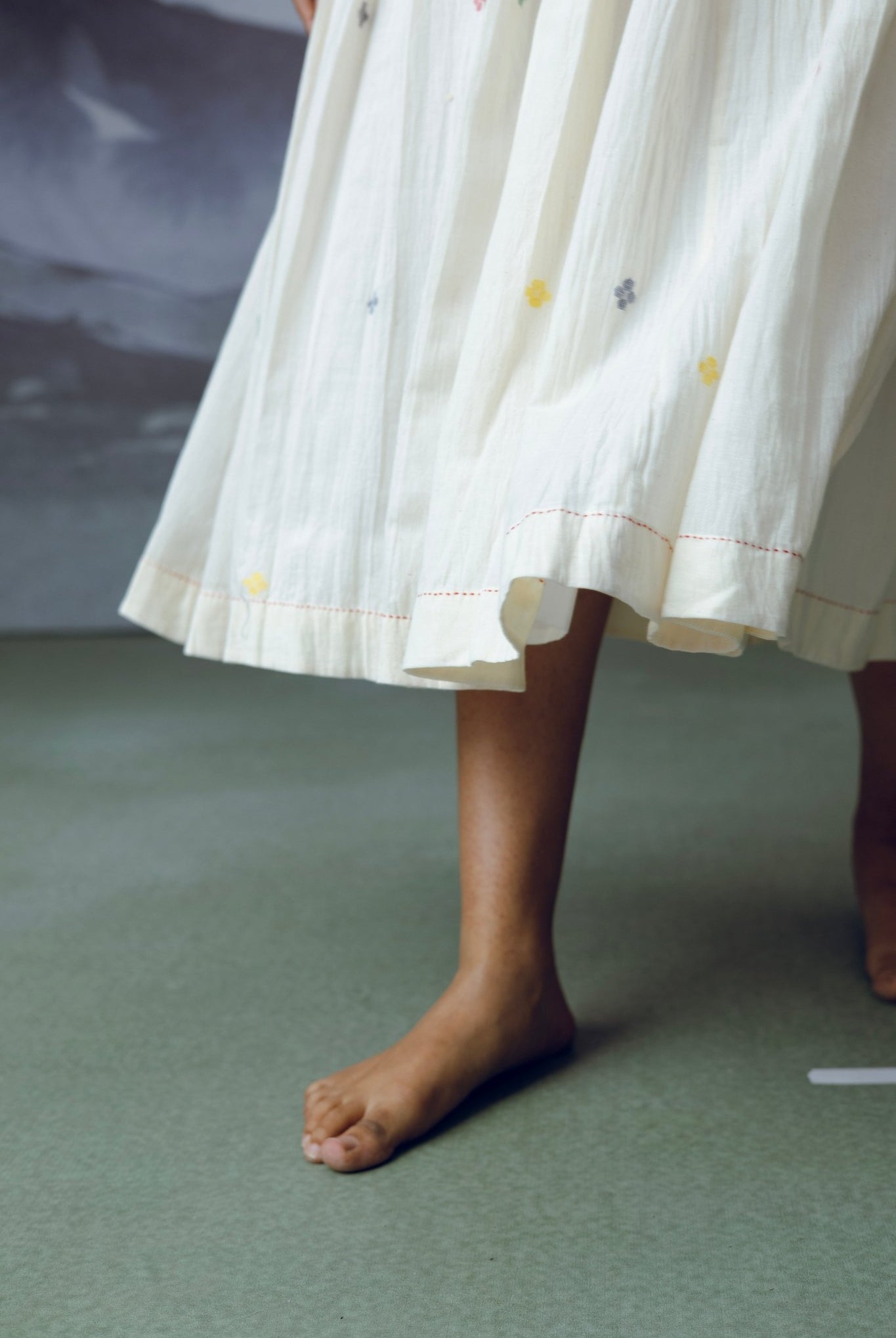 Ambar Sleeveless Box Pleat Dress - CiceroniDressesGulmohar Calcutta