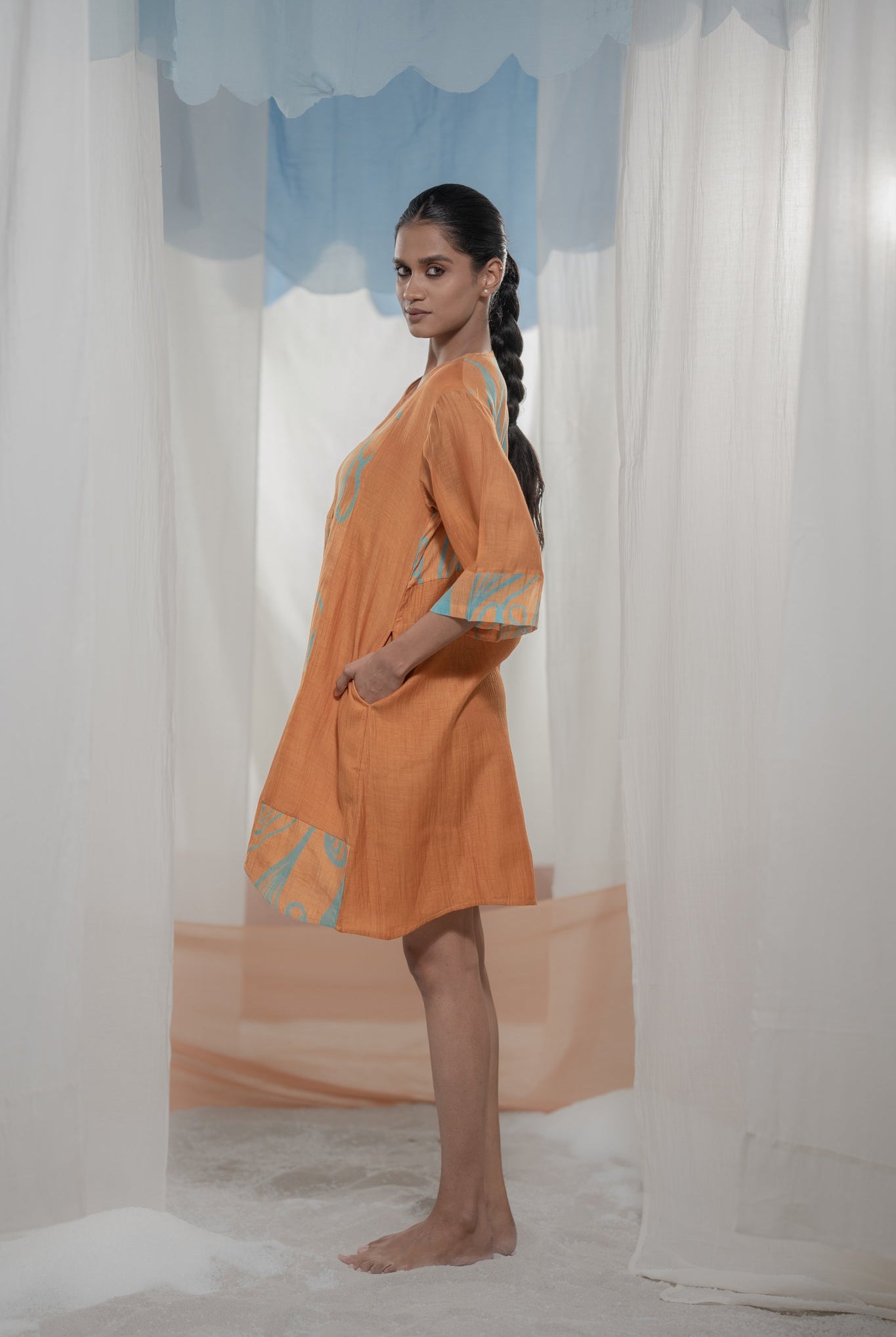Amber Flow Patch Tuinc - CiceroniTunicsAmoda - Essence Of India