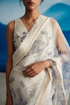Ambrosia Organza Saree With Petticoat - CiceroniSareeAhmev
