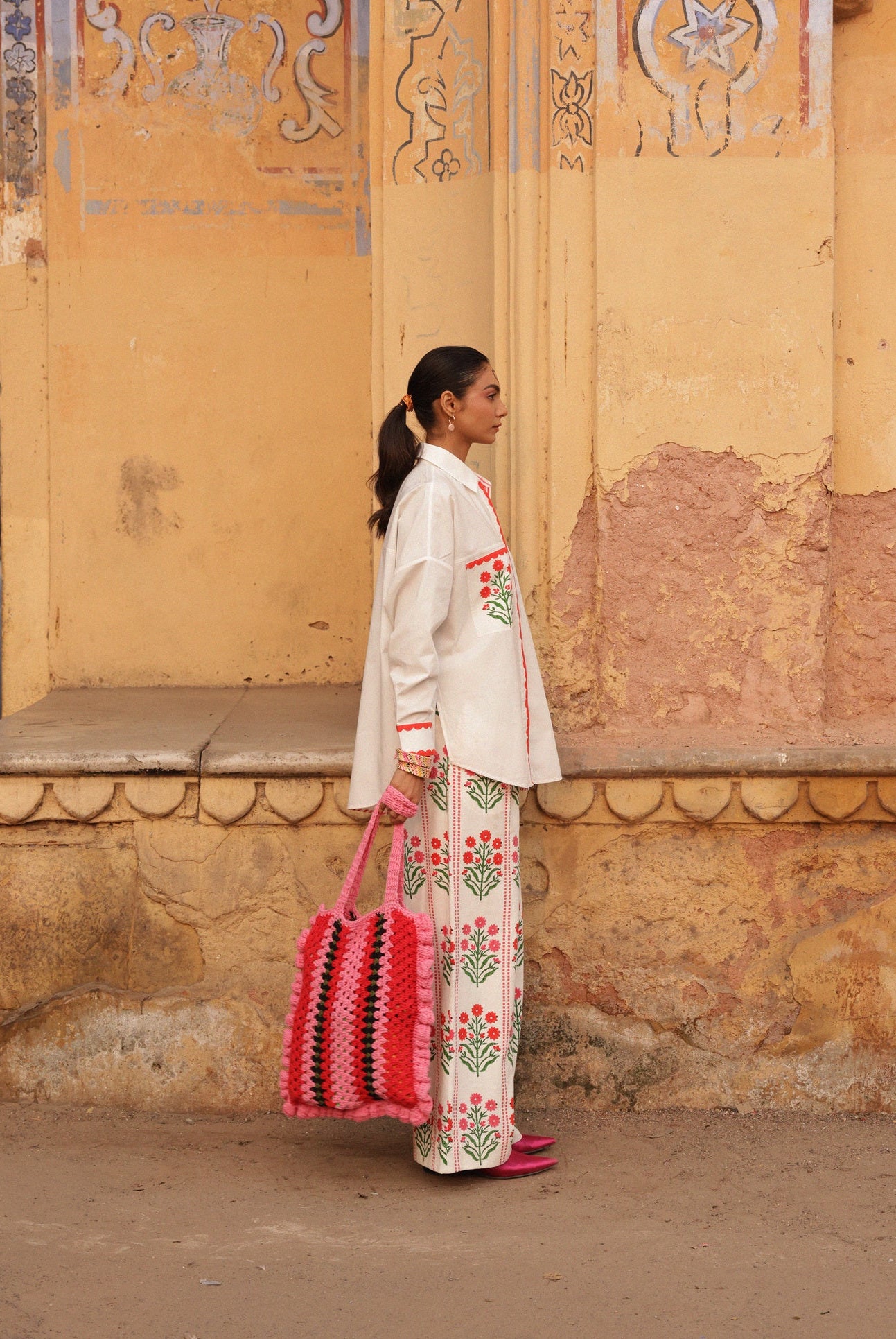 Amer Pants - Blossom Buta Stripe - CiceroniPantsThe Raw India