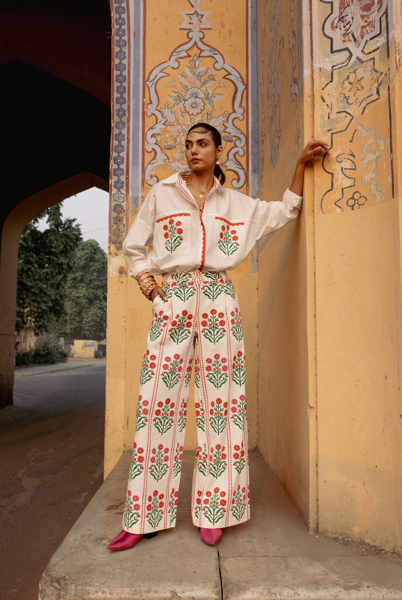 Amer Pants - Blossom Buta Stripe - CiceroniPantsThe Raw India