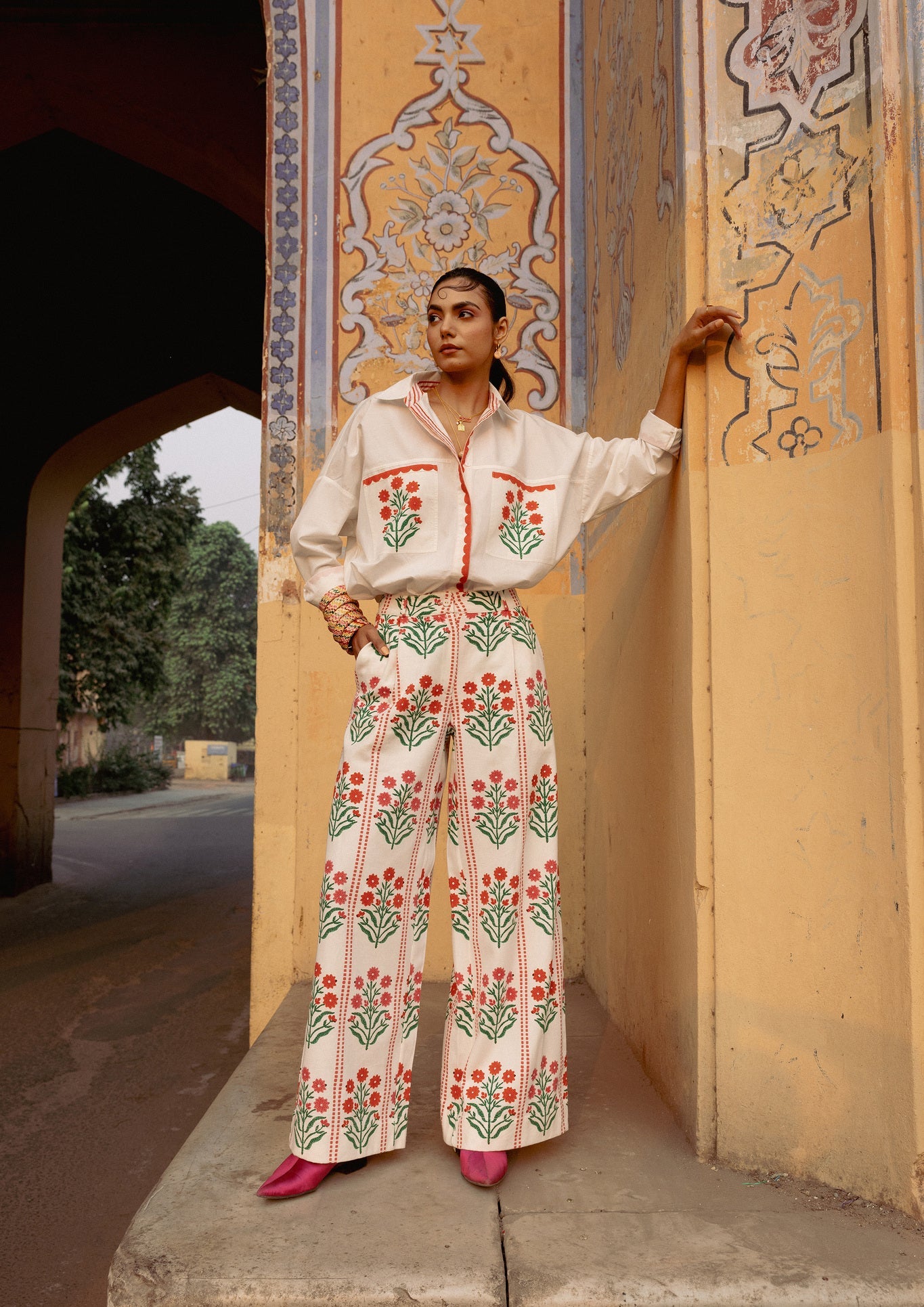 Amer Pants - Blossom Buta Stripe - CiceroniPantsThe Raw India