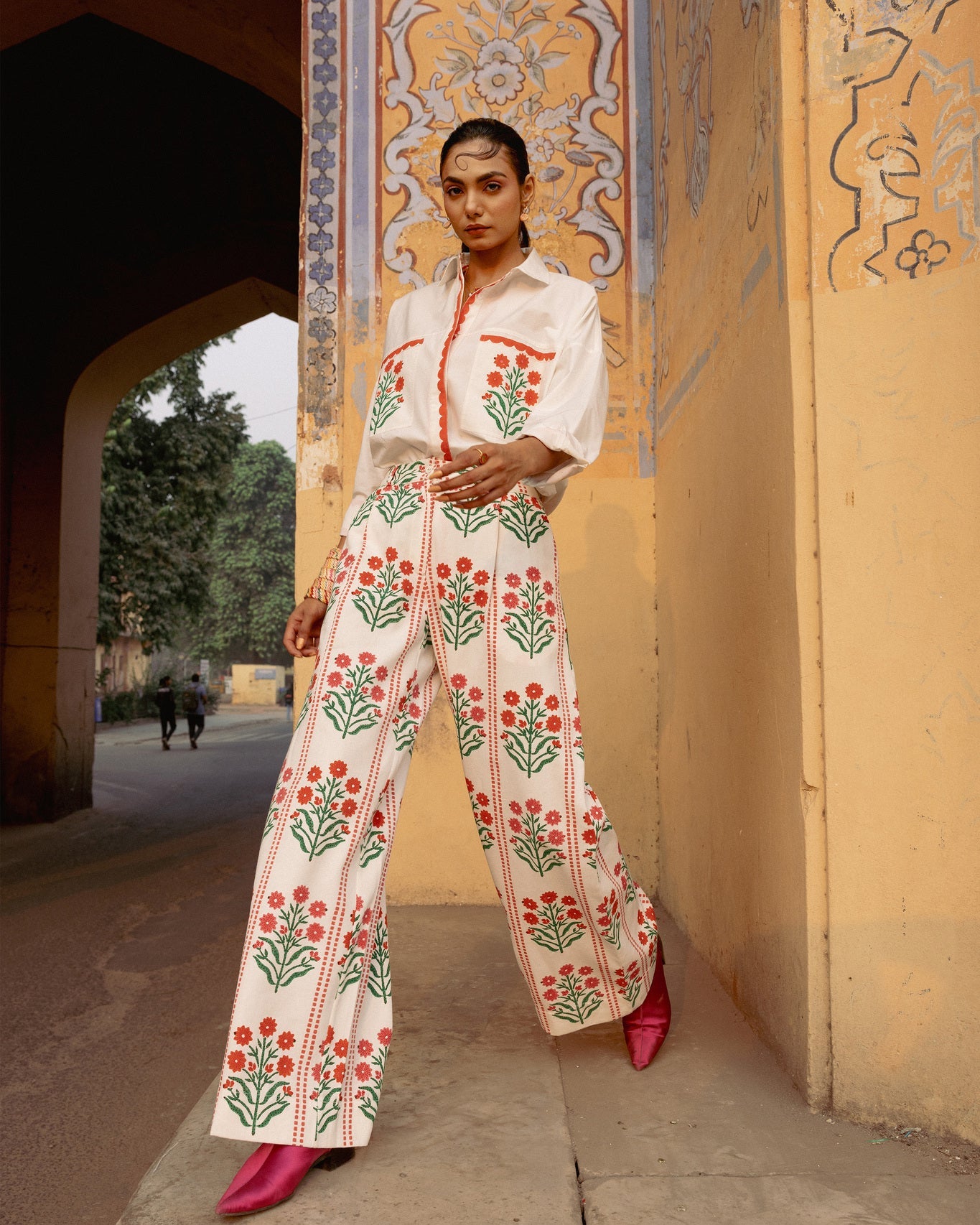 Amer Pants - Blossom Buta Stripe - CiceroniPantsThe Raw India
