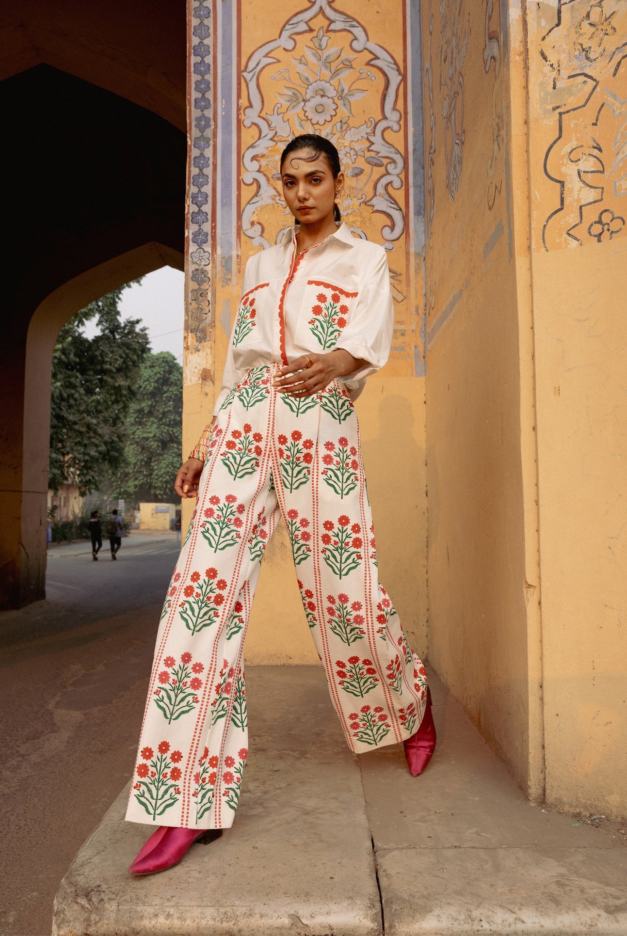 Amer Pants - Blossom Buta Stripe - CiceroniPantsThe Raw India